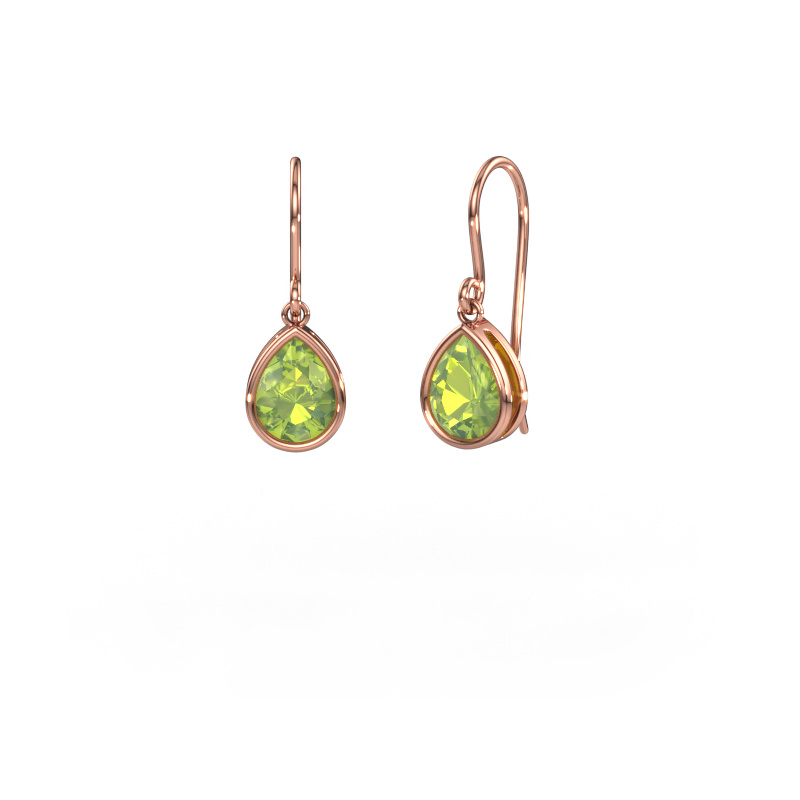 Bild von Ohrringe Lavon PER 585 Roségold Peridot 8x6 mm