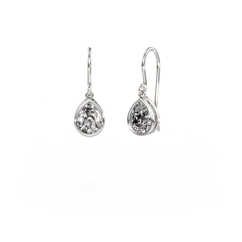 Image of Earrings Lavon PER 585 white gold Lab-grown diamond 2.00 crt