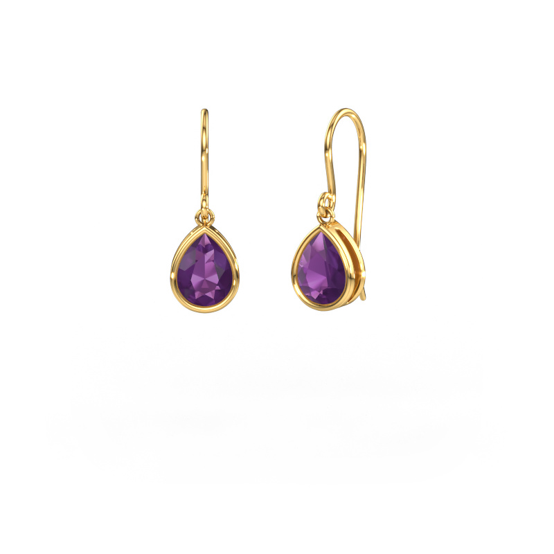 Bild von Ohrringe Lavon PER 585 Gold Amethyst 8x6 mm