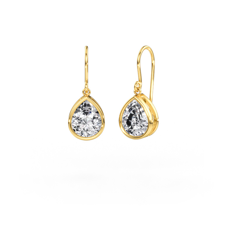 Image of Earrings Lavon PER 585 gold Diamond 4.20 crt