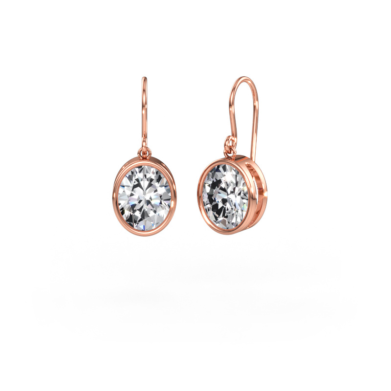 Immagine di Orecchini Lavon OVL 585 oro rosa Diamante lab grown 5.40 crt