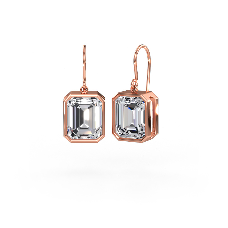 Immagine di Orecchini Lavon EME 585 oro rosa Diamante lab grown 10.42 crt