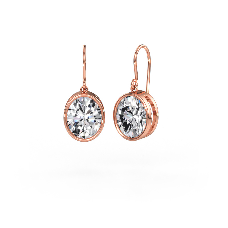 Immagine di Orecchini Lavon OVL 585 oro rosa Diamante lab grown 7.70 crt