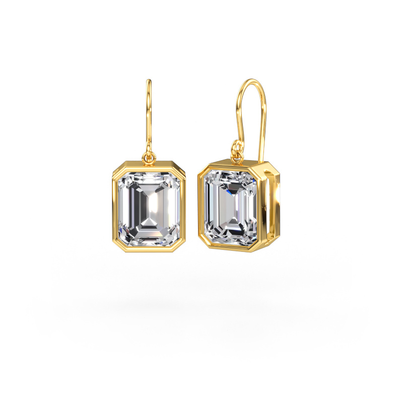 Image of Earrings Lavon EME 585 gold Lab grown diamond 10.42 crt