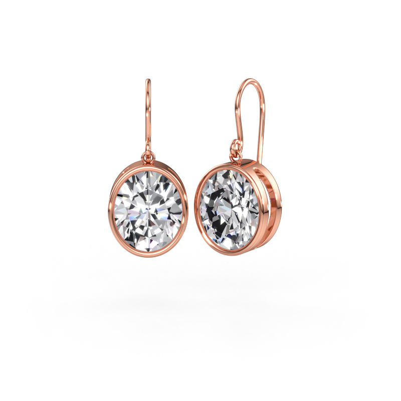 Immagine di Orecchini Lavon OVL 585 oro rosa Diamante lab grown 10.10 crt