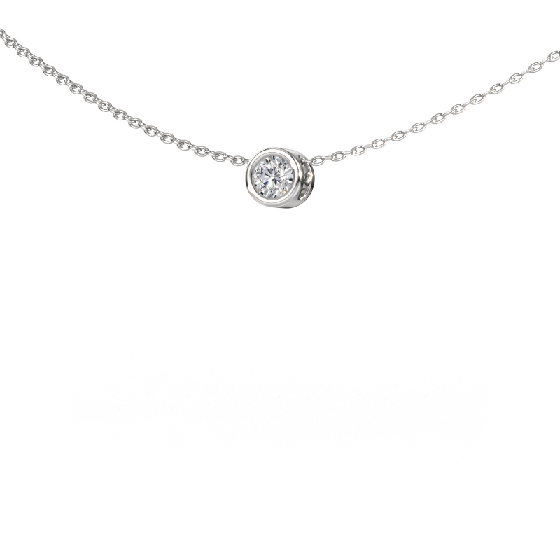 Image of Pendant Lavon RND 950 platinum Diamond 0.15 crt