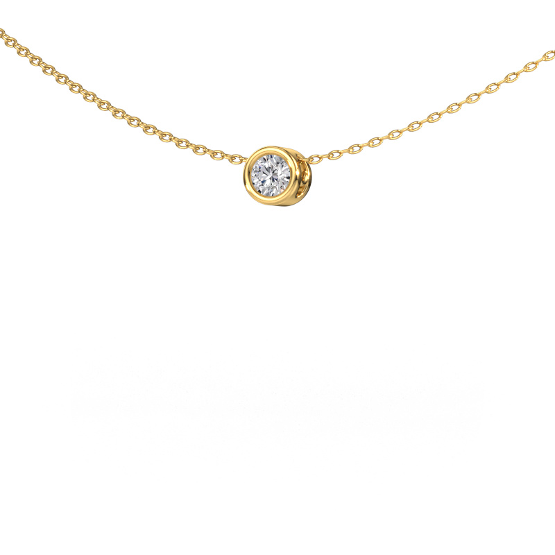 Image de Pendentif Lavon RND 585 or jaune Diamant 0.15 crt