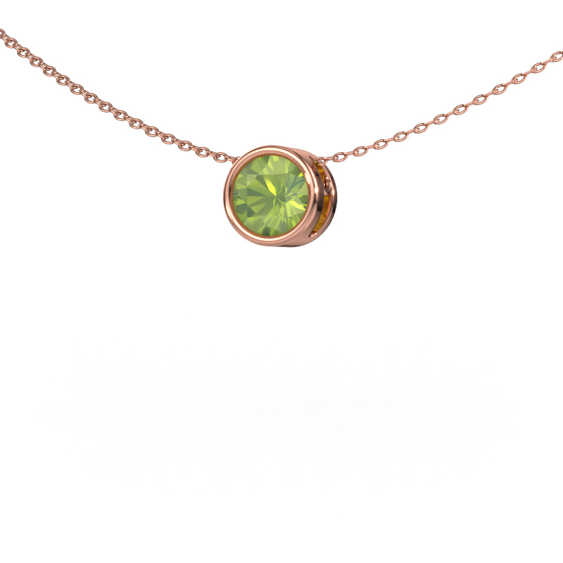 Bild von Anhänger Lavon RND 585 Roségold Peridot 6.5 mm