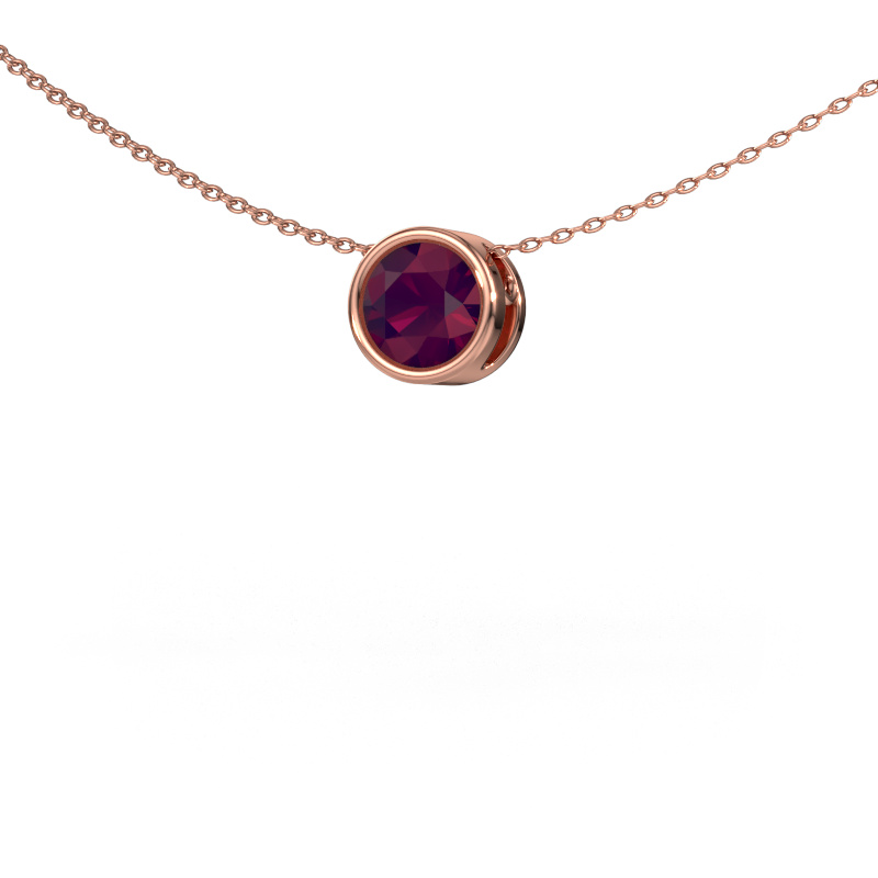 Image of Pendant Lavon RND 585 rose gold Rhodolite 6.5 mm