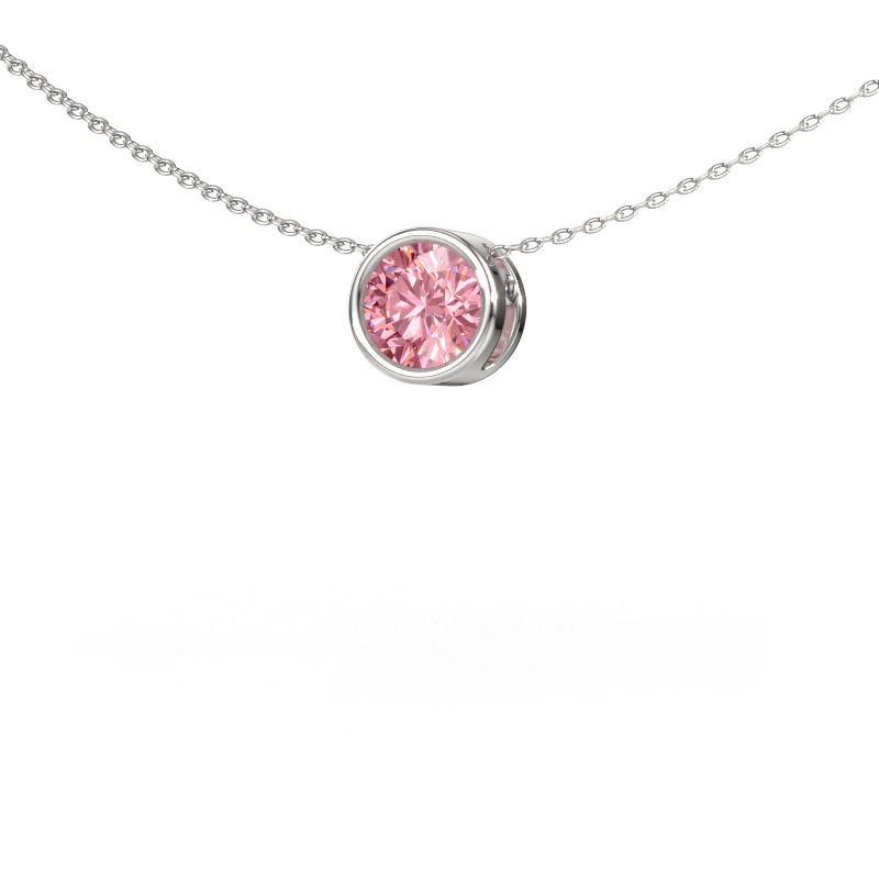 Bild von Anhänger Lavon RND 950 Platin Rosa Labordiamant 6.5 mm