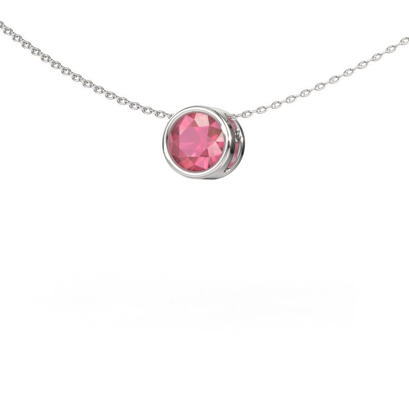 Bild von Anhänger Lavon RND 950 Platin Turmalin rosa 6.5 mm