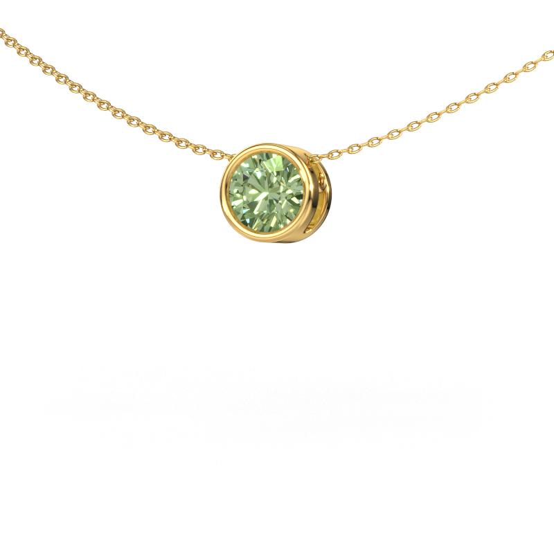 Bild von Anhänger Lavon RND 585 Gold Grüner Labor-Diamant 6.5 mm