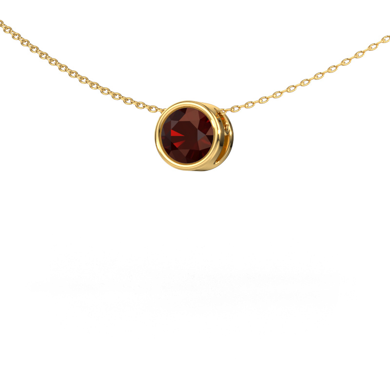 Image of Pendant Lavon RND 585 gold Garnet 6.5 mm