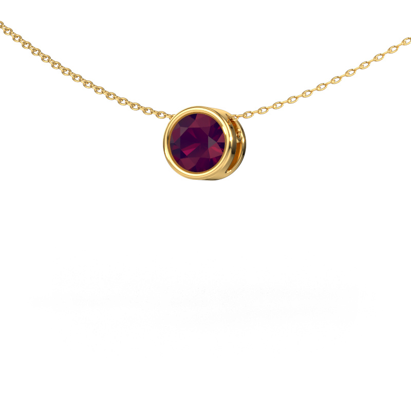 Image of Pendant Lavon RND 585 gold Rhodolite 6.5 mm