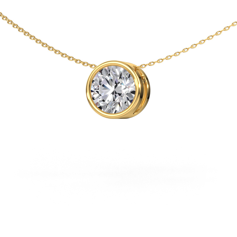 Image de Pendentif Lavon RND 585 or jaune Diamant 3.00 crt