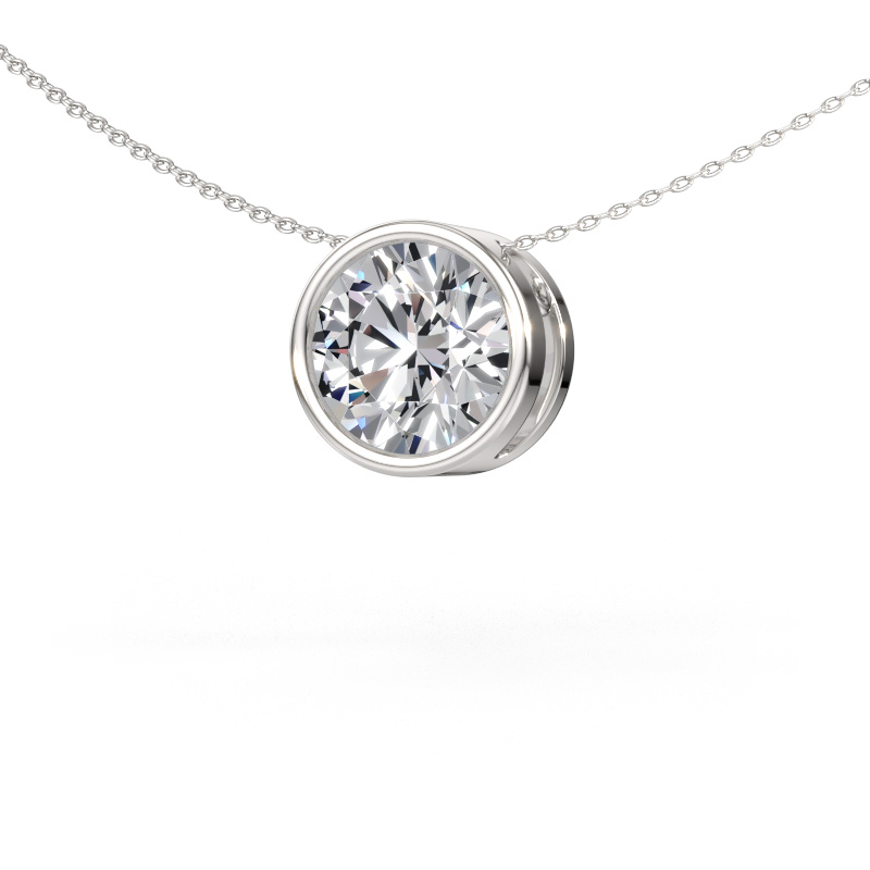 Immagine di Ciondolo Lavon RND 950 platino Diamante lab grown 5.00 crt