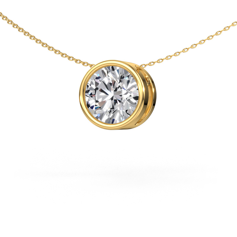 Image de Pendentif Lavon RND 585 or jaune Diamant synthétique 5.00 crt