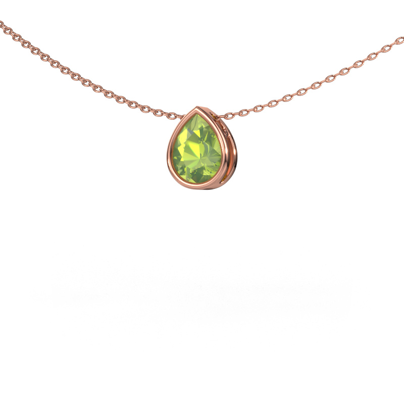 Bild von Anhänger Lavon PER 585 Roségold Peridot 8x6 mm