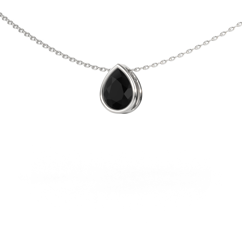 Image of Pendant Lavon PER 950 platinum Black diamond 1.25 crt