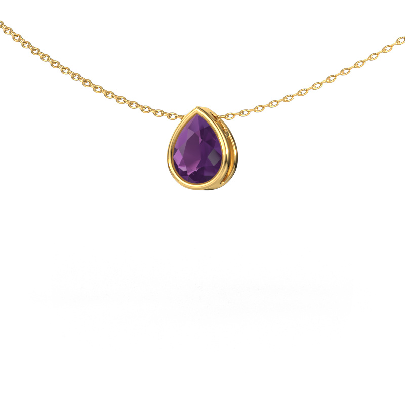 Image of Pendant Lavon PER 585 gold Amethyst 8x6 mm
