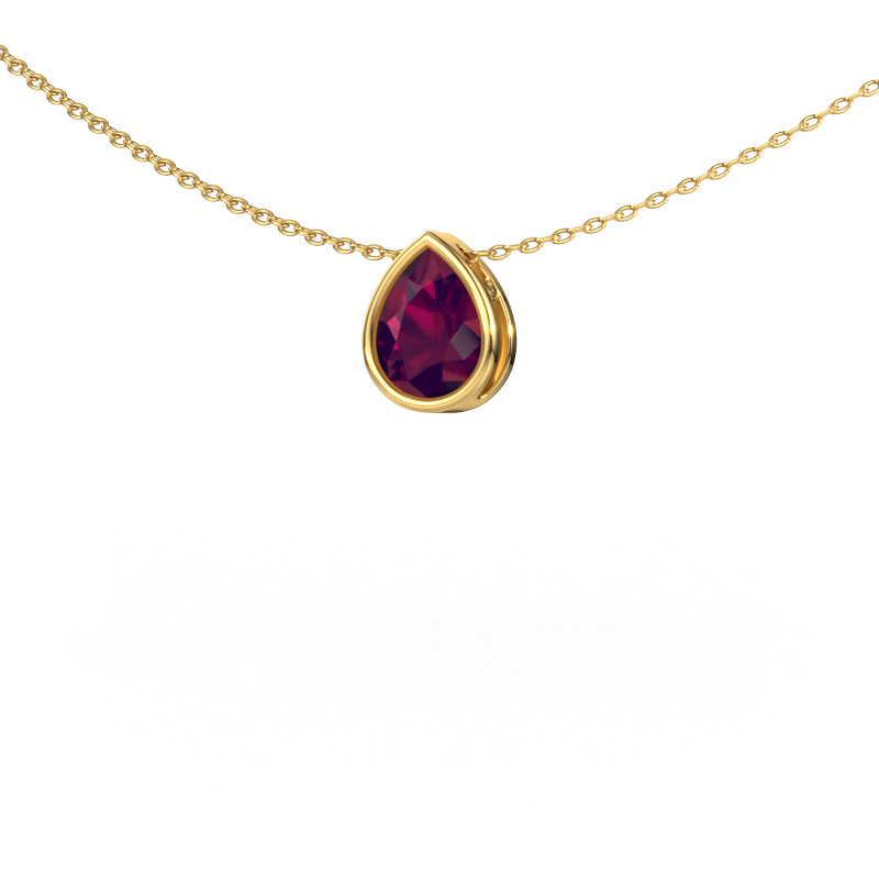 Image of Pendant Lavon PER 585 gold Rhodolite 8x6 mm
