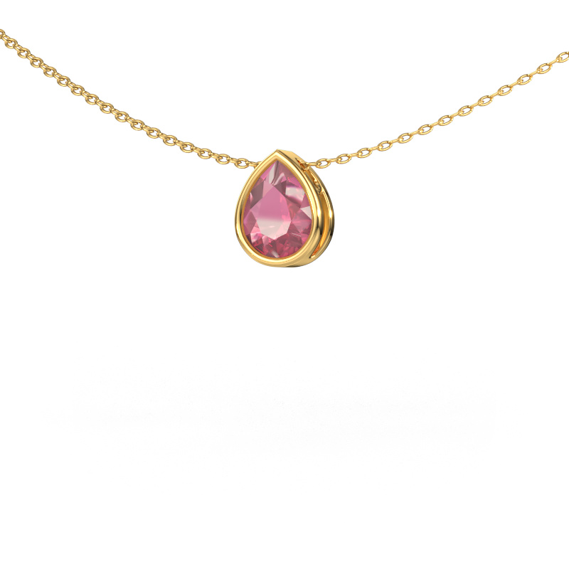 Image of Pendant Lavon PER 585 gold Tourmaline pink 8x6 mm