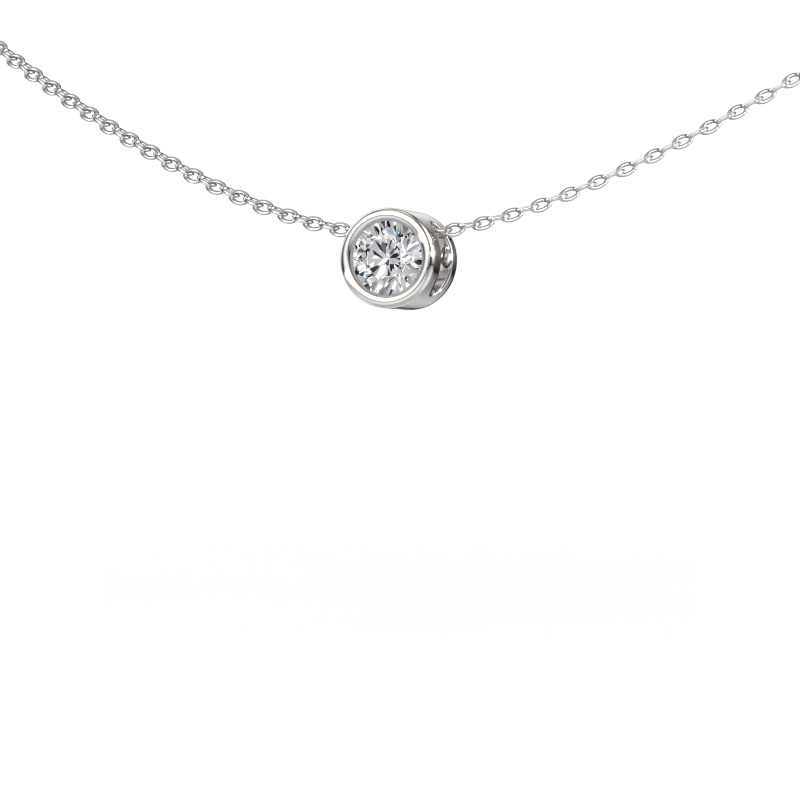 Bild von Anhänger Lavon RND 585 Weißgold Diamant 0.30 crt