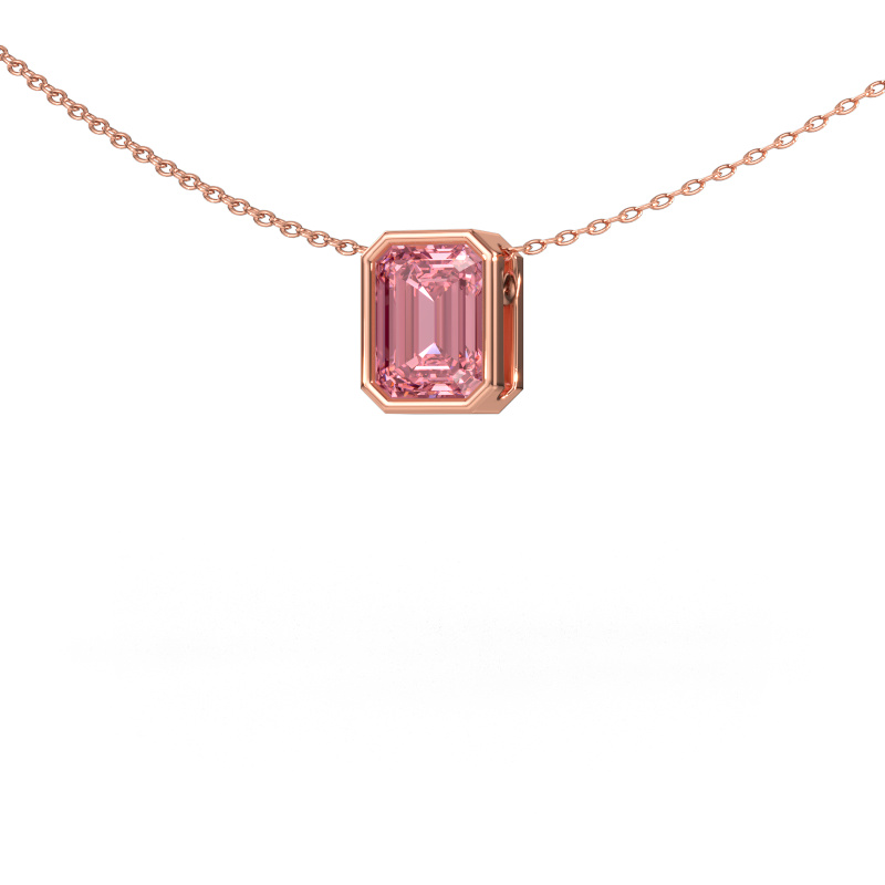 Bild av Hänge Lavon EME 585 roséguld Rosa labbodlad diamant 8x6 mm