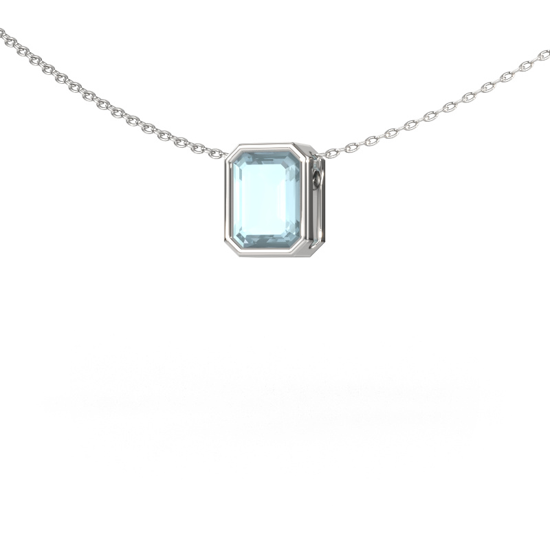 Image of Pendant Lavon EME 585 white gold Aquamarine 8x6 mm