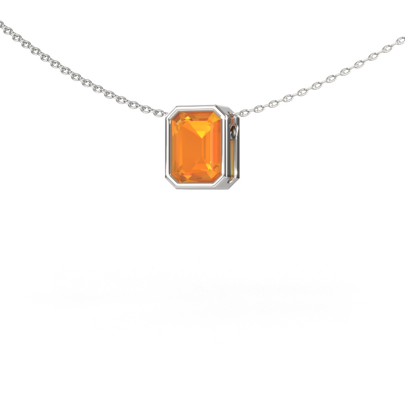 Image of Pendant Lavon EME 950 platinum Citrin 8x6 mm