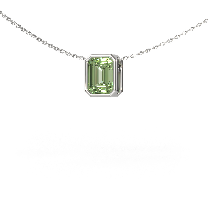 Bild von Anhänger Lavon EME 950 Platin Grüner Labor-Diamant 8x6 mm