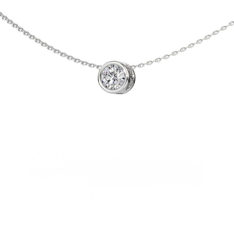 Image of Pendant Lavon RND 585 white gold Diamond 0.40 crt