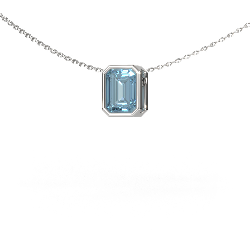 Bild von Anhänger Lavon EME 585 Weißgold Blauer Labordiamant 8x6 mm
