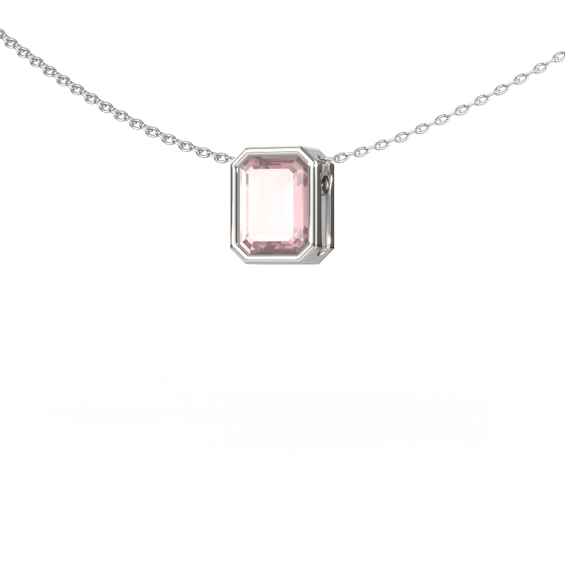 Image of Pendant Lavon EME 950 platinum Morganite champagne 8x6 mm