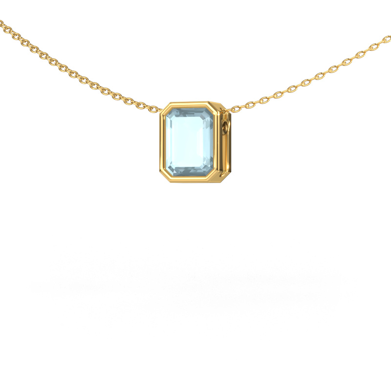 Image of Pendant Lavon EME 585 gold Aquamarine 8x6 mm
