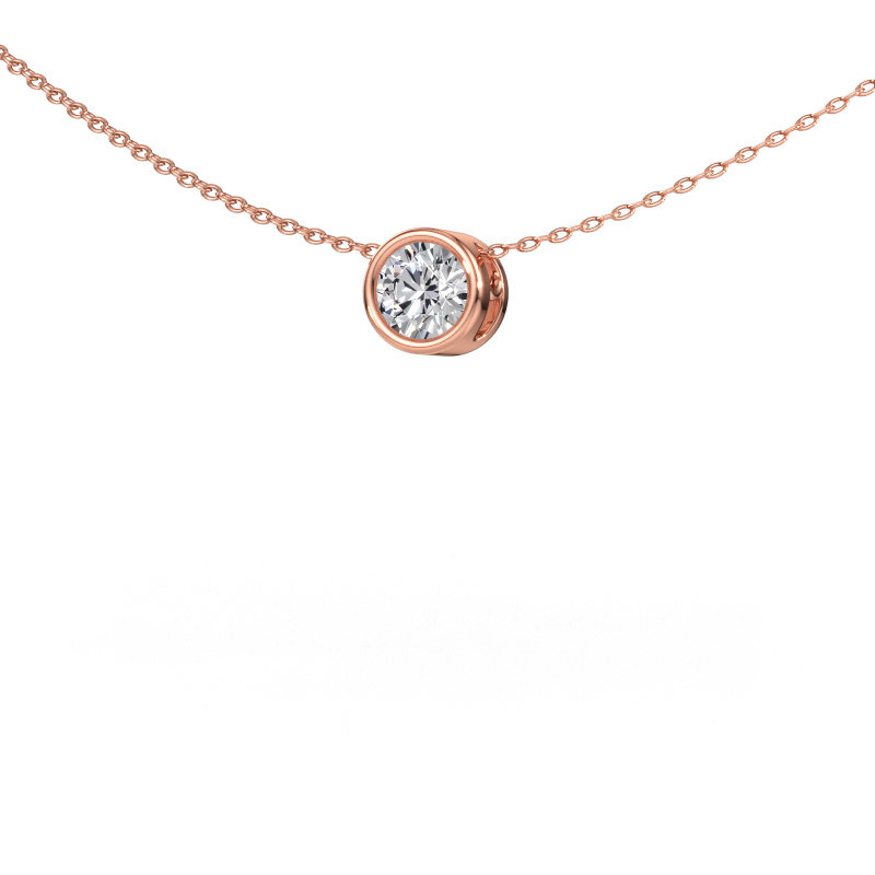 Immagine di Ciondolo Lavon RND 585 oro rosa Diamante 0.50 crt