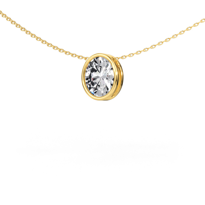 Immagine di Ciondolo Lavon OVL 585 oro Diamante lab grown 1.80 crt