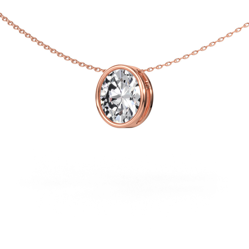 Bild av Hänge Lavon OVL 585 roséguld Labbodlad diamant 2.70 crt