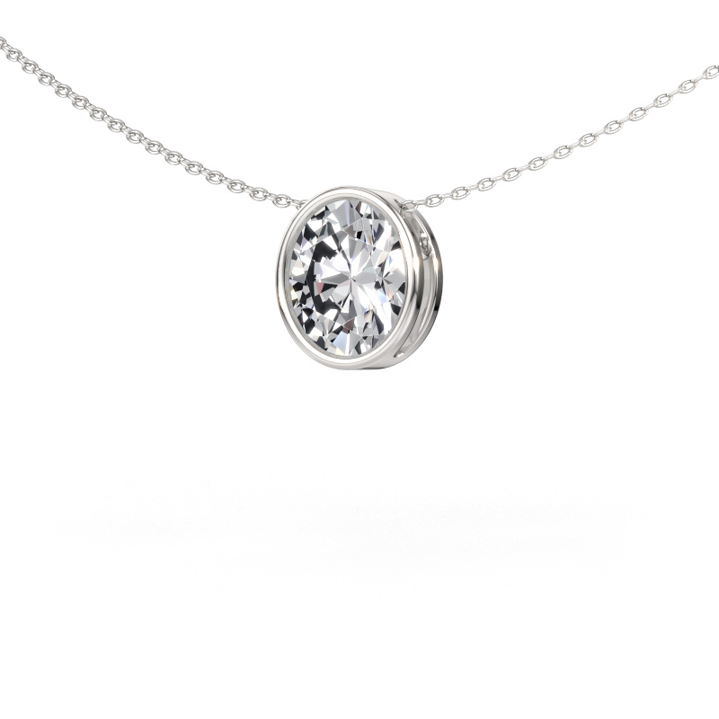 Immagine di Ciondolo Lavon OVL 950 platino Diamante lab grown 2.70 crt