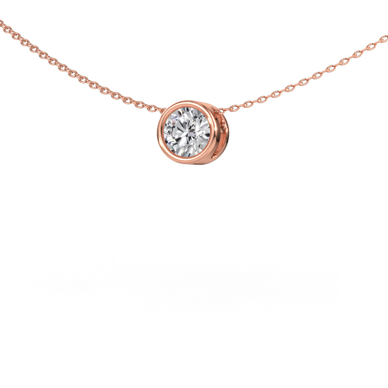 Immagine di Ciondolo Lavon RND 585 oro rosa Diamante lab grown 0.70 crt
