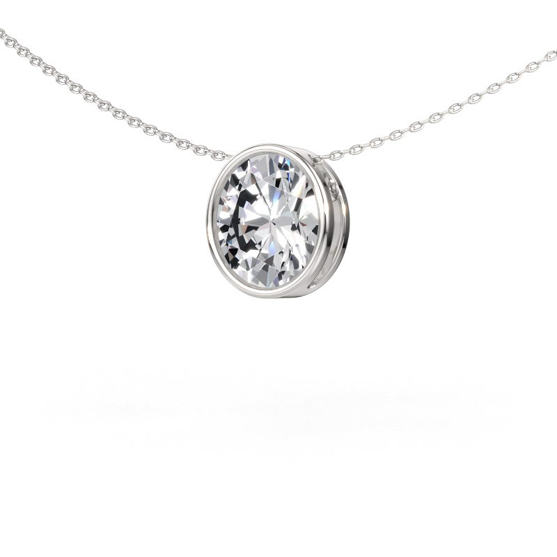 Immagine di Ciondolo Lavon OVL 950 platino Diamante lab grown 3.85 crt