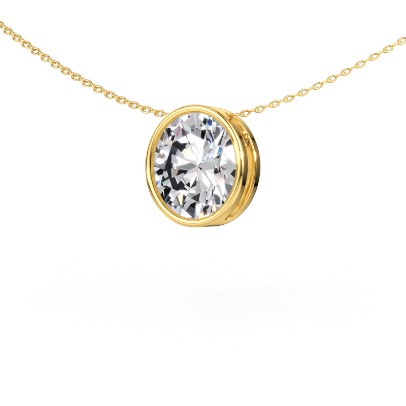 Bild av Hänge Lavon OVL 585 gult guld Labbodlad diamant 5.05 crt