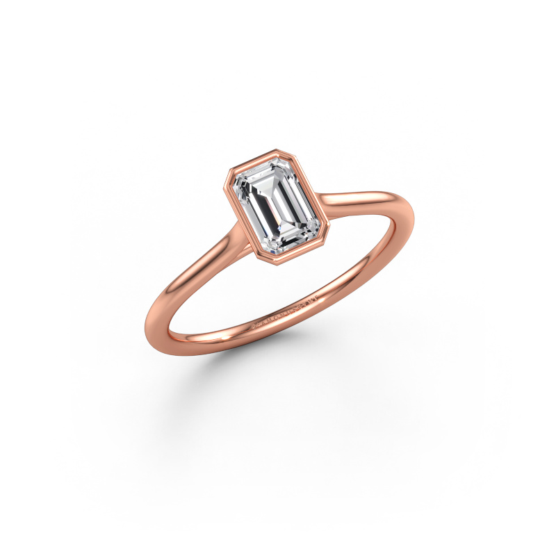 Immagine di Anello di fidanzamento Lavon EME 585 oro rosa Diamante 0.70 crt