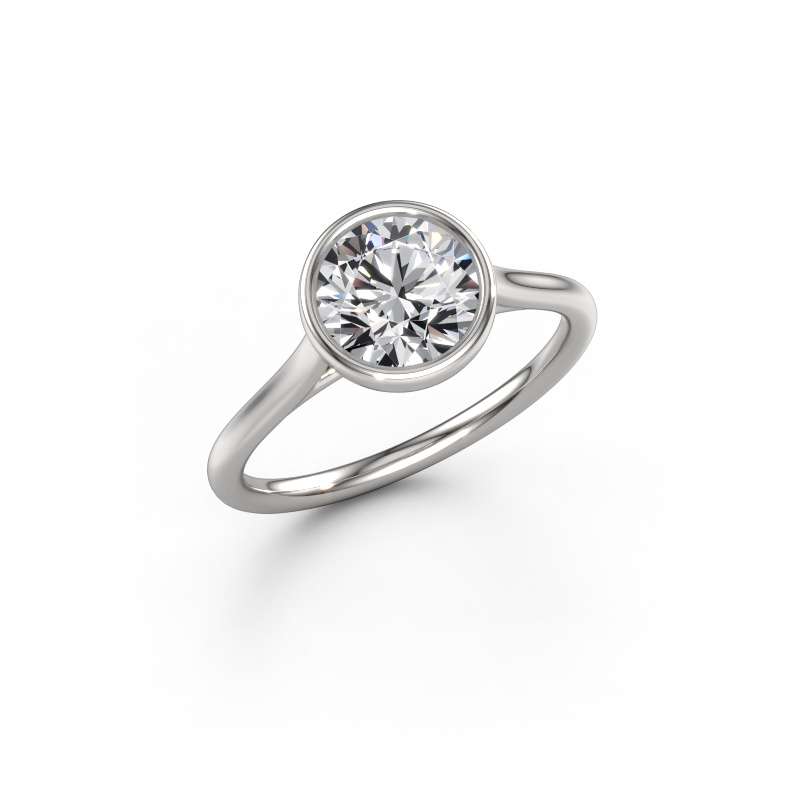 Bild von Verlobungsring Lavon RND 585 Weißgold Diamant 1.50 crt