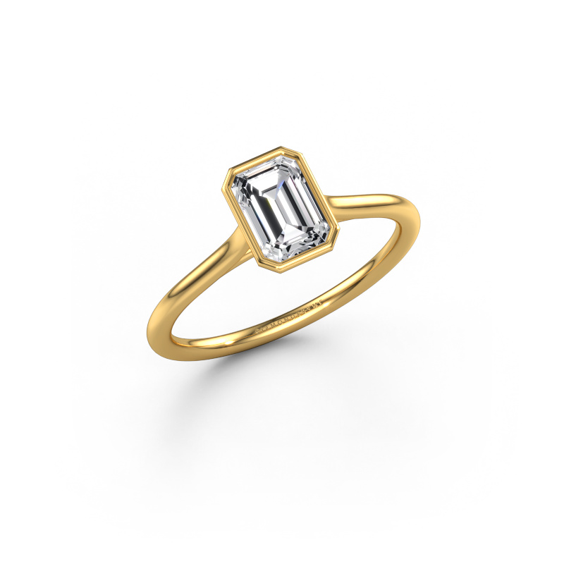 Image de Bague de fiançailles Lavon EME 585 or jaune Diamant 0.90 crt