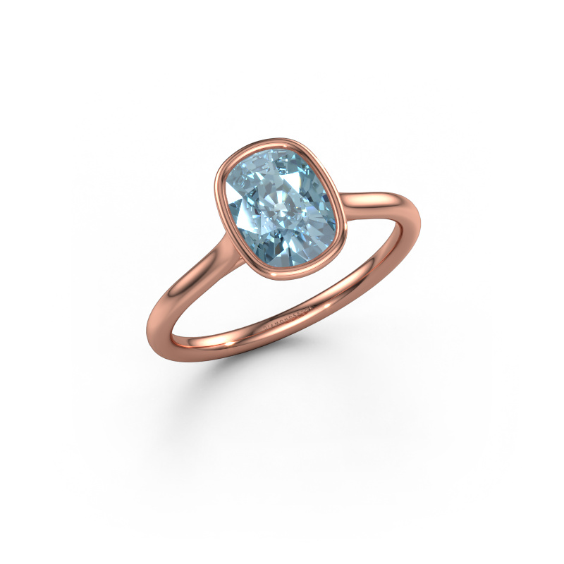 Bild von Verlobungsring Lavon CSH 585 Roségold Blauer Labordiamant 8x6 mm