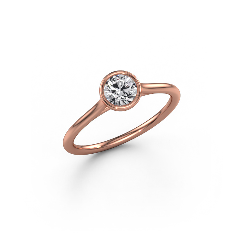 Image of Engagement ring Lavon RND 585 rose gold Diamond 0.50 crt