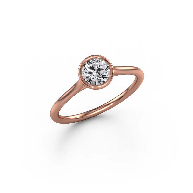Bild von Verlobungsring Lavon RND 585 Roségold Diamant 0.60 crt