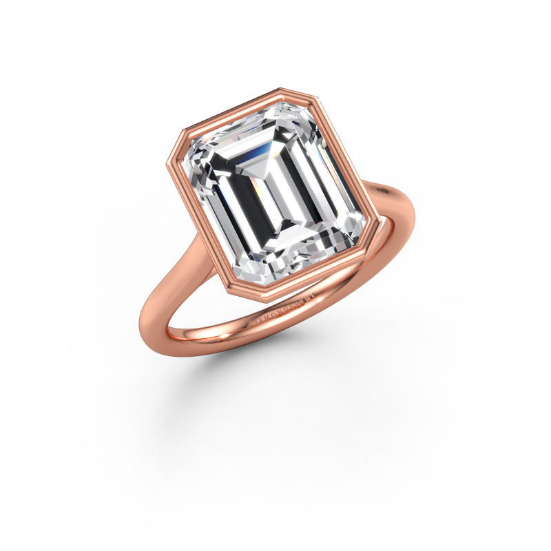 Immagine di Anello di fidanzamento Lavon EME 585 oro rosa Diamante lab grown 5.21 crt