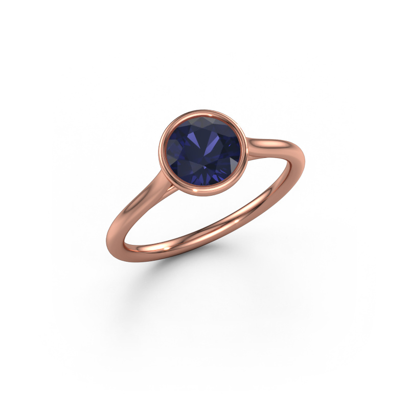 Image of Engagement ring Lavon RND 585 rose gold Sapphire 6.5 mm